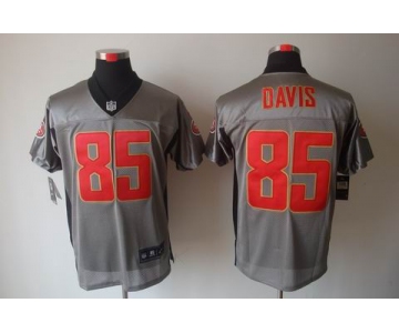 nike nfl jerseys san francisco 49ers #85 davis grey[Elite shadow]