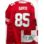 nike nfl jerseys san francisco 49ers #85 davis red[Elite signature]