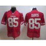 nike nfl jerseys san francisco 49ers #85 davis red[elite]