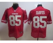 nike nfl jerseys san francisco 49ers #85 davis red[elite]