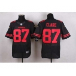 nike nfl jerseys san francisco 49ers #87 clare black[Elite]