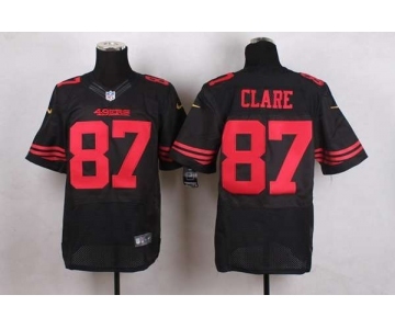 nike nfl jerseys san francisco 49ers #87 clare black[Elite]