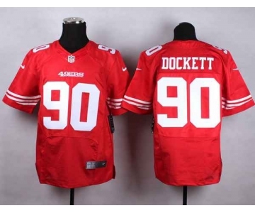 nike nfl jerseys san francisco 49ers #90 dockett red[Elite][dockett]