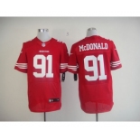 nike nfl jerseys san francisco 49ers #91 mcdonald red[Elite]