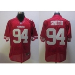 nike nfl jerseys san francisco 49ers #94 smith red[elite]