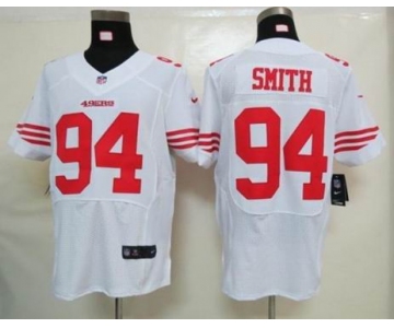 nike nfl jerseys san francisco 49ers #94 smith white[Elite]