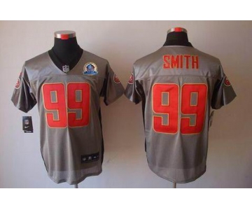 nike nfl jerseys san francisco 49ers #99 smith grey[Elite shadow 50th Patch]