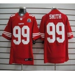 nike nfl jerseys san francisco 49ers #99 smith red[Elite 50th Patch]