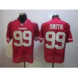 nike nfl jerseys san francisco 49ers #99 smith red[elite]