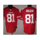 nike nfl san francisco 49ers #81 boldin red[Elite]