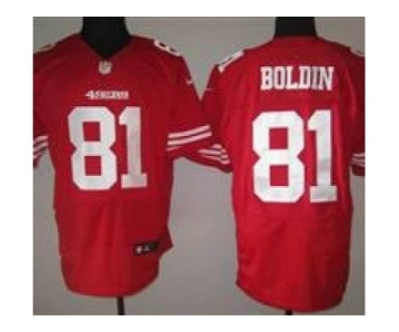 nike nfl san francisco 49ers #81 boldin red[Elite]