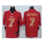 2015 new nike san francisco 49ers #7 kaepernick red strobe jerseys[limited]