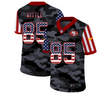 Men New Nike San Francisco 49ers #85 Kittle 2020 Nike USA Camo Salute to Service Limited Jersey