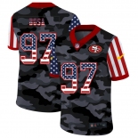 Men New Nike San Francisco 49ers #97 Bosa 2020 Nike USA Camo Salute to Service Limited Jersey