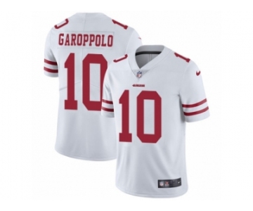 Men Nike San Francisco 49ers #10 Jimmy Garoppolo White Vapor Untouchable Limited Player NFL Jersey