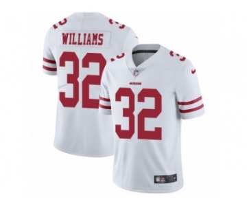 Men Nike San Francisco 49ers #32 Joe Williams White Vapor Untouchable Limited Player NFL Jersey