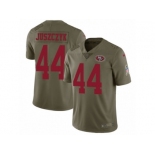 Men Nike San Francisco 49ers #44 Kyle Juszczyk Limited Olive 2017 Salute to Service NFL Jersey