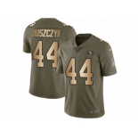 Men Nike San Francisco 49ers #44 Kyle Juszczyk Limited Olive Gold 2017 Salute to Service NFL Jersey