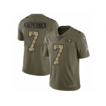 Men Nike San Francisco 49ers #7 Colin Kaepernick Limited Olive Camo 2017 Salute to Service NFL Jersey