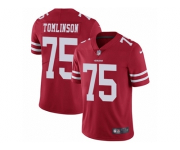 Men Nike San Francisco 49ers #75 Laken Tomlinson Red Team Color Vapor Untouchable Limited Player NFL Jersey