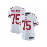 Men Nike San Francisco 49ers #75 Laken Tomlinson White Vapor Untouchable Limited Player NFL Jersey