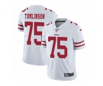 Men Nike San Francisco 49ers #75 Laken Tomlinson White Vapor Untouchable Limited Player NFL Jersey