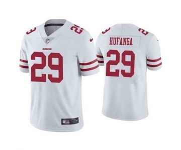 Men San Francisco 49ers #29 Talanoa Hufanga White Vapor Limited Jersey