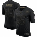 Men San Francisco 49ers #85 George Kittle Nike 2020 Salute To Service Limited Jersey Black