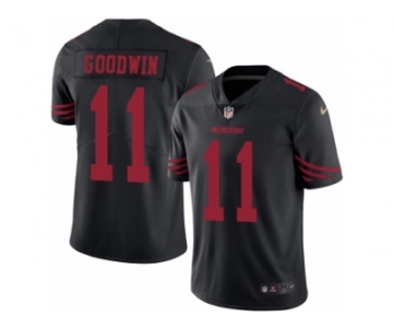 Men's Nike San Francisco 49ers #11 Marquise Goodwin Limited Black Rush NFL Jersey