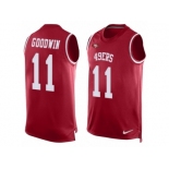 Men's Nike San Francisco 49ers #11 Marquise Goodwin Limited Red Player Name & Number Tank Top NFL Jersey