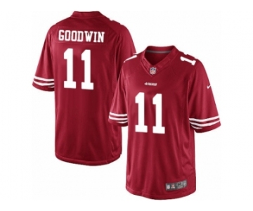 Men's Nike San Francisco 49ers #11 Marquise Goodwin Limited Red Team Color NFL Jersey