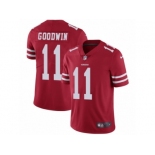 Men's Nike San Francisco 49ers #11 Marquise Goodwin Vapor Untouchable Limited Red Team Color NFL Jersey