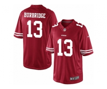 Men's Nike San Francisco 49ers #13 Aaron Burbridge Limited Red Team Color NFL Jersey