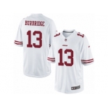 Men's Nike San Francisco 49ers #13 Aaron Burbridge Limited White NFL Jersey