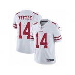 Men's Nike San Francisco 49ers #14 Y.A. Tittle Vapor Untouchable Limited White NFL Jersey