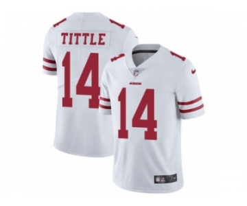 Men's Nike San Francisco 49ers #14 Y.A. Tittle Vapor Untouchable Limited White NFL Jersey