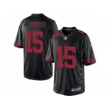 Men's Nike San Francisco 49ers #15 Josh Huff Limited Black NFL Jersey