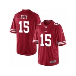 Men's Nike San Francisco 49ers #15 Josh Huff Limited Red Team Color NFL Jersey