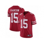 Men's Nike San Francisco 49ers #15 Pierre Garcon Vapor Untouchable Limited Red Team Color NFL Jersey