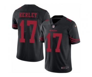 Men's Nike San Francisco 49ers #17 Jeremy Kerley Limited Black Rush NFL Jersey