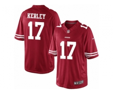 Men's Nike San Francisco 49ers #17 Jeremy Kerley Limited Red Team Color NFL Jersey