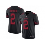 Men's Nike San Francisco 49ers #2 Brian Hoyer Limited Black Rush NFL Jersey