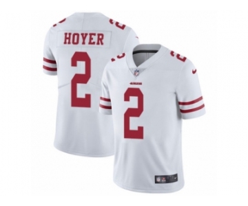 Men's Nike San Francisco 49ers #2 Brian Hoyer Vapor Untouchable Limited White NFL Jersey