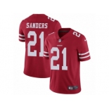 Men's Nike San Francisco 49ers #21 Deion Sanders Vapor Untouchable Limited Red Team Color NFL Jersey