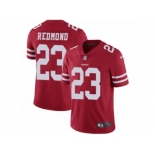 Men's Nike San Francisco 49ers #23 Will Redmond Vapor Untouchable Limited Red Team Color NFL Jersey