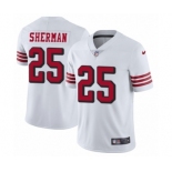 Men's Nike San Francisco 49ers #25 Richard Sherman Limited White Rush Vapor Untouchable NFL Jersey