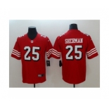 Men's Nike San Francisco 49ers #25 Richard Sherman Limited red Rush Vapor Untouchable NFL Jerseys