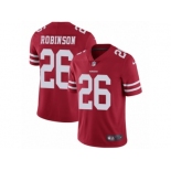 Men's Nike San Francisco 49ers #26 Rashard Robinson Vapor Untouchable Limited Red Team Color NFL Jersey