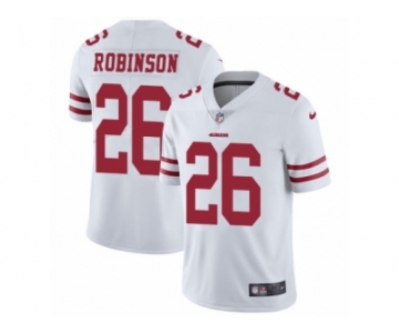 Men's Nike San Francisco 49ers #26 Rashard Robinson Vapor Untouchable Limited White NFL Jersey