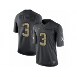 Men's Nike San Francisco 49ers #3 C. J. Beathard Limited Black 2016 Salute to Service NFL Jersey